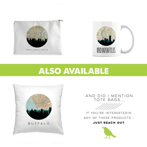 Choose Your Own Adventure | 2 City Custom Map Pillow