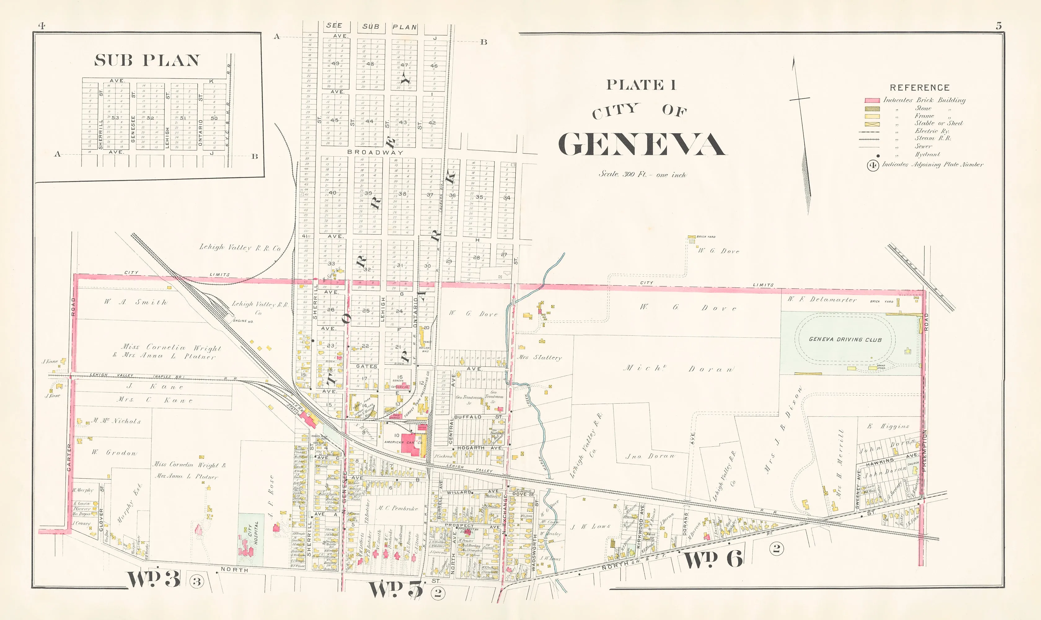 City of Geneva, New York - Plate 1