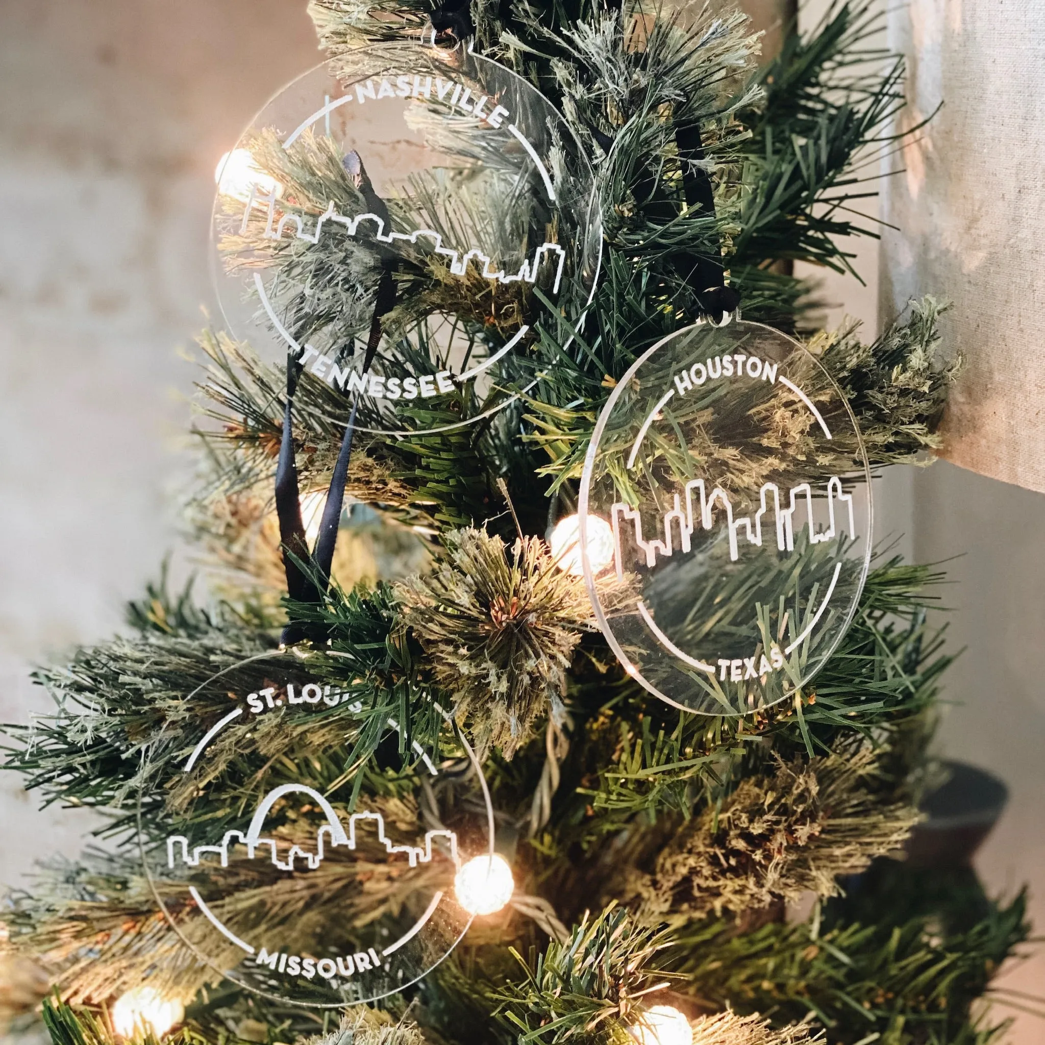 City Skyline Acrylic Ornament