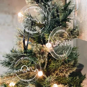 City Skyline Acrylic Ornament