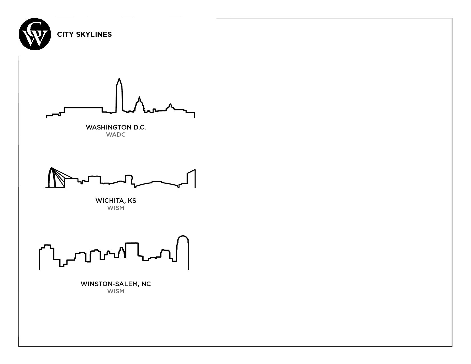 City Skyline Woodstock Card