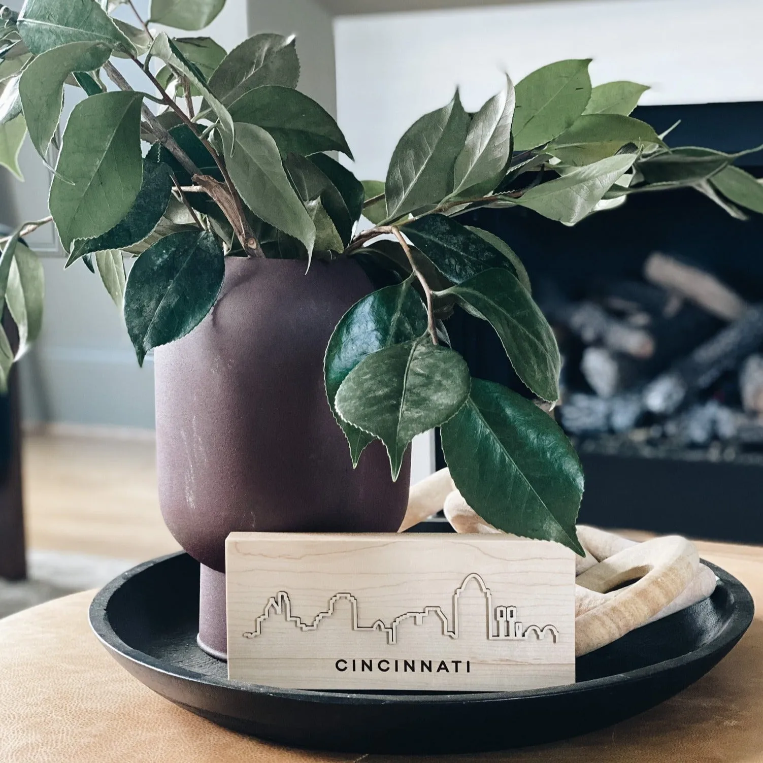 Cityscape Hardwood Plaque