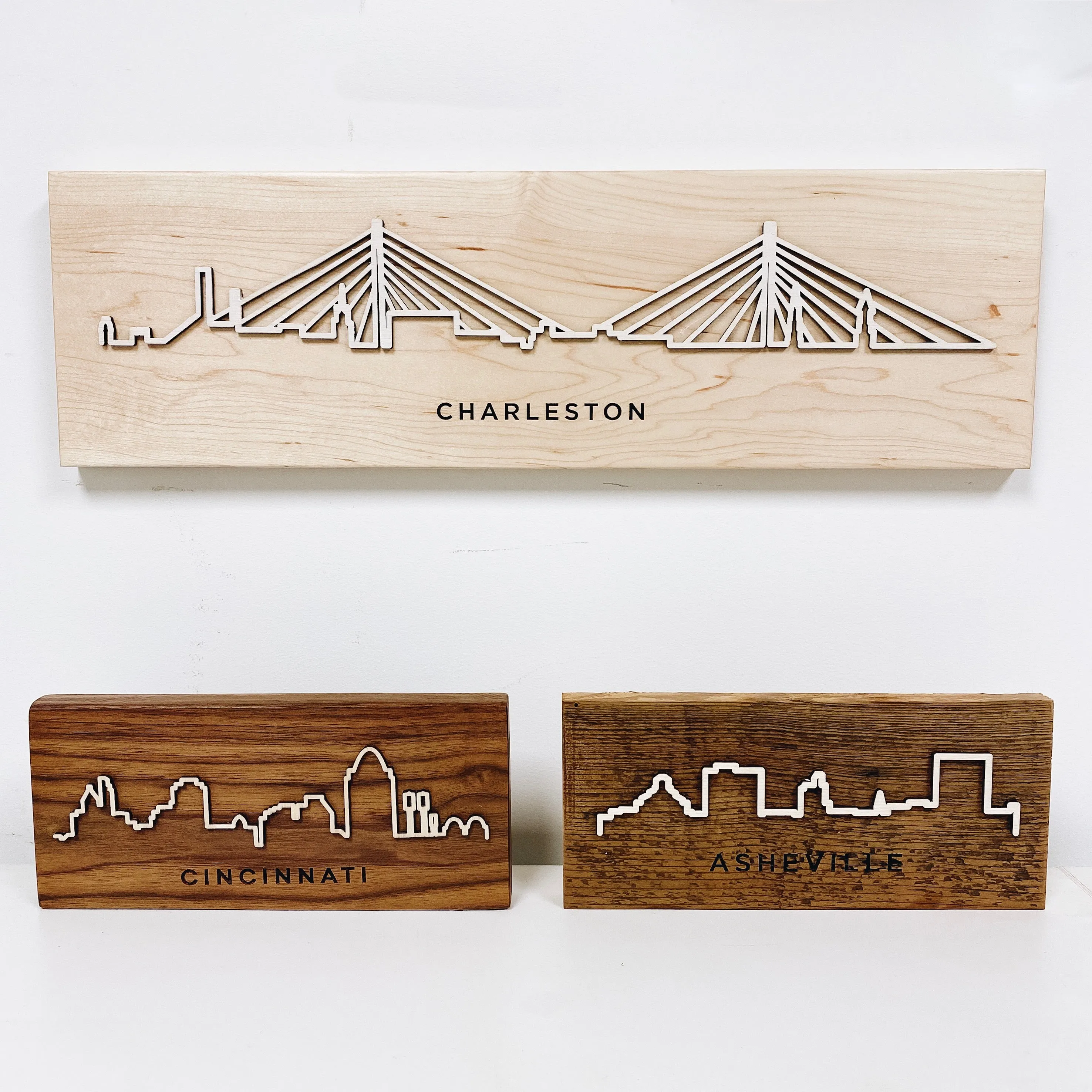 Cityscape Hardwood Plaque