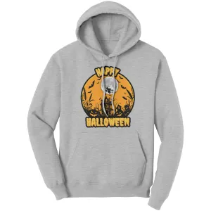 Comfort Colors Happy Halloween Hoodie, Retro Halloween Hoodie, Spooky Season Hoodie, Unisex Halloween Gift For Her, Womens Halloween Hoodie
