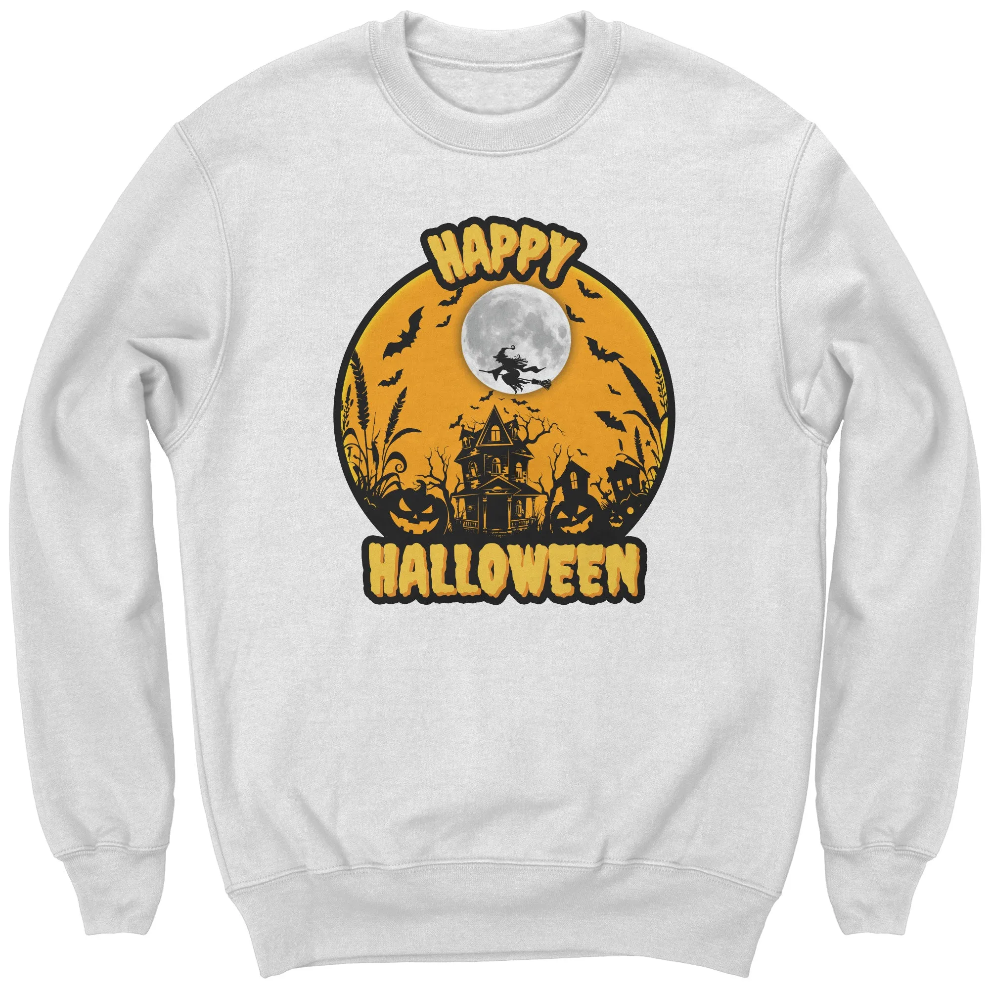 Comfort Colors Happy Halloween Sweatshirt, Retro Halloween Sweatshirt, Spooky Season Sweatshirt, Trick or Treat, Unisex Halloween Gift