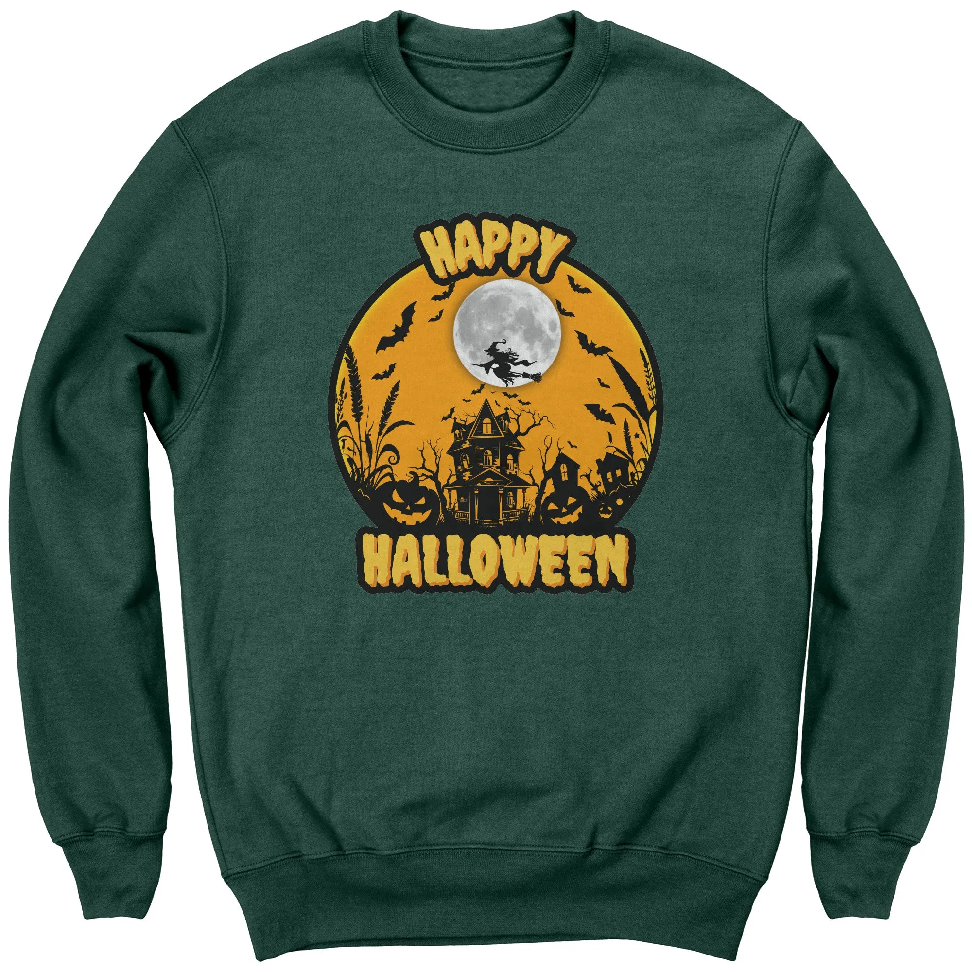 Comfort Colors Happy Halloween Sweatshirt, Retro Halloween Sweatshirt, Spooky Season Sweatshirt, Trick or Treat, Unisex Halloween Gift
