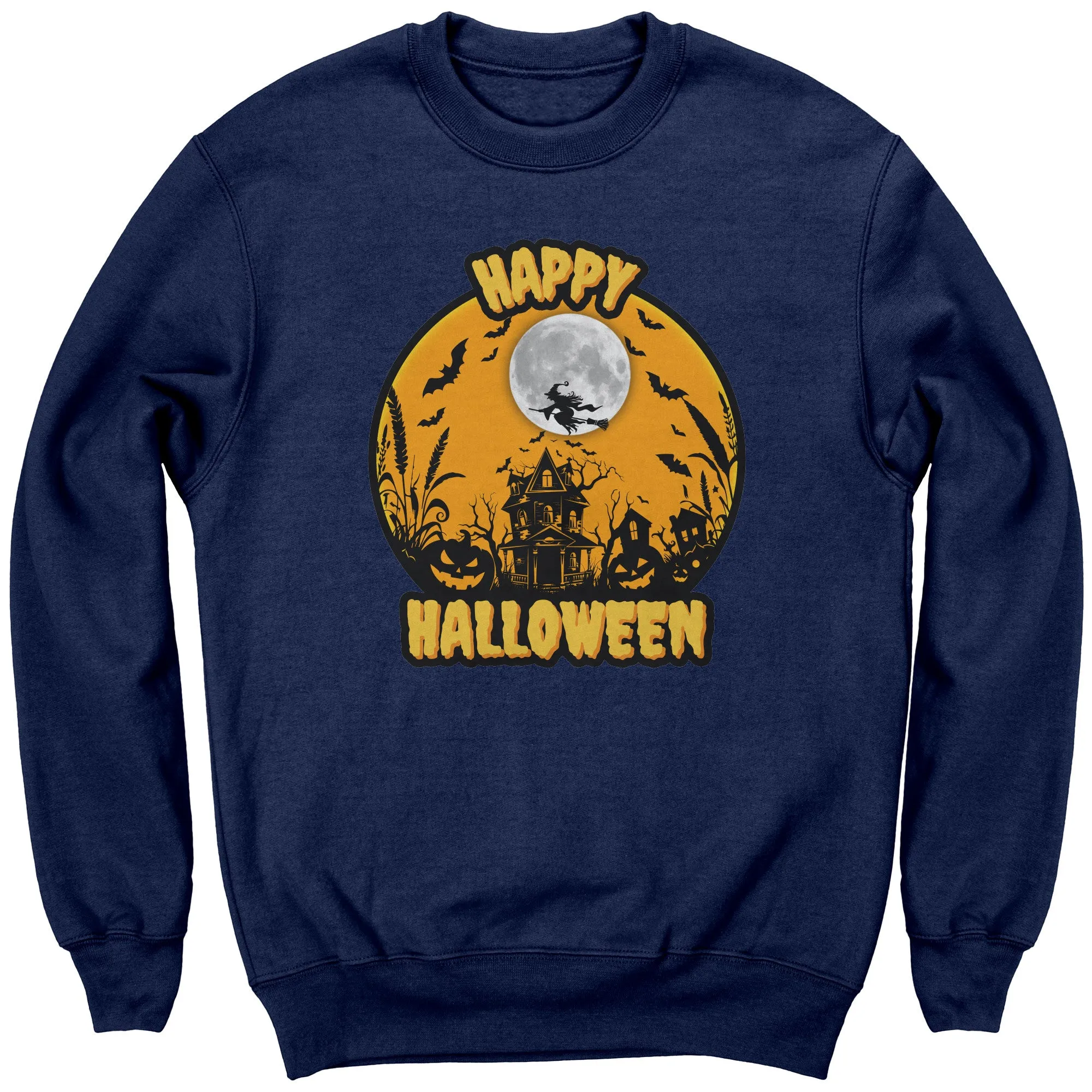 Comfort Colors Happy Halloween Sweatshirt, Retro Halloween Sweatshirt, Spooky Season Sweatshirt, Trick or Treat, Unisex Halloween Gift