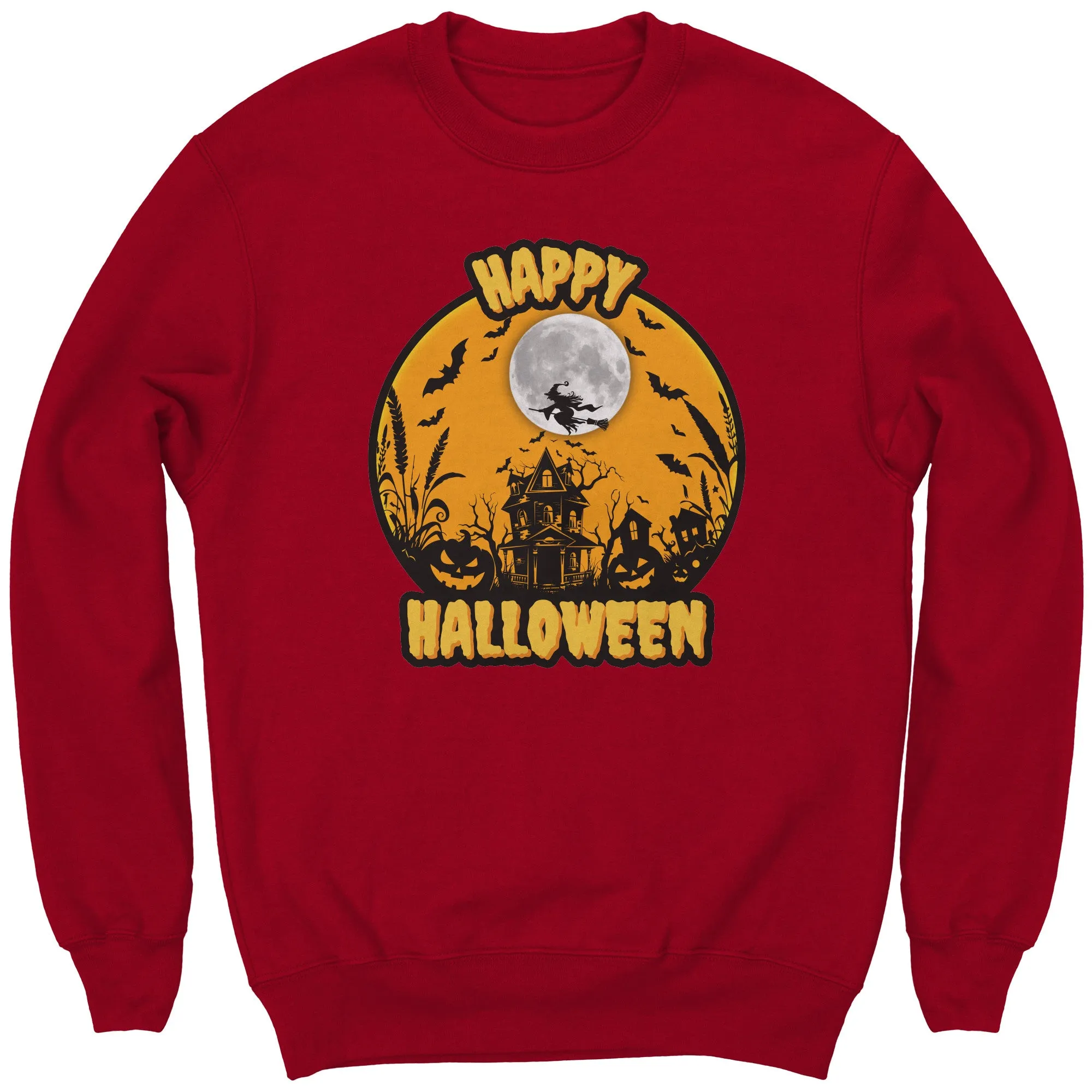 Comfort Colors Happy Halloween Sweatshirt, Retro Halloween Sweatshirt, Spooky Season Sweatshirt, Trick or Treat, Unisex Halloween Gift