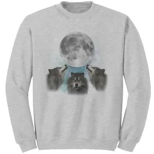 Comfort Colors Howling Wolves Vintage 90s Sweatshirt, Wolf Moon Sweatshirt, Wild Free, Wolves Sweatshirt, Retro Halloween Sweatshirt Unisex