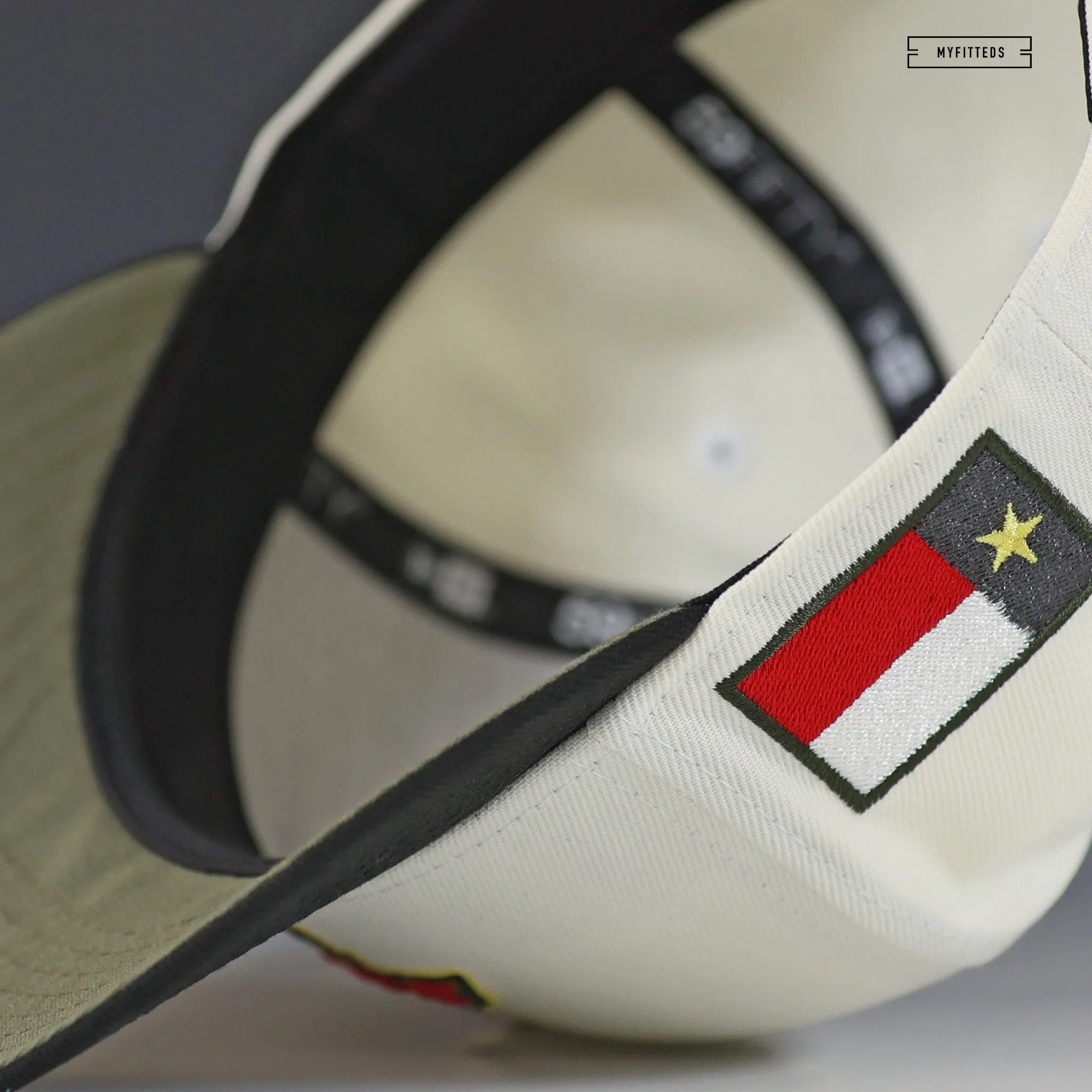 DALLAS BURN MLS RETRO 1996 INAUGURAL SEASON OFF WHITE NEW ERA FITTED CAP