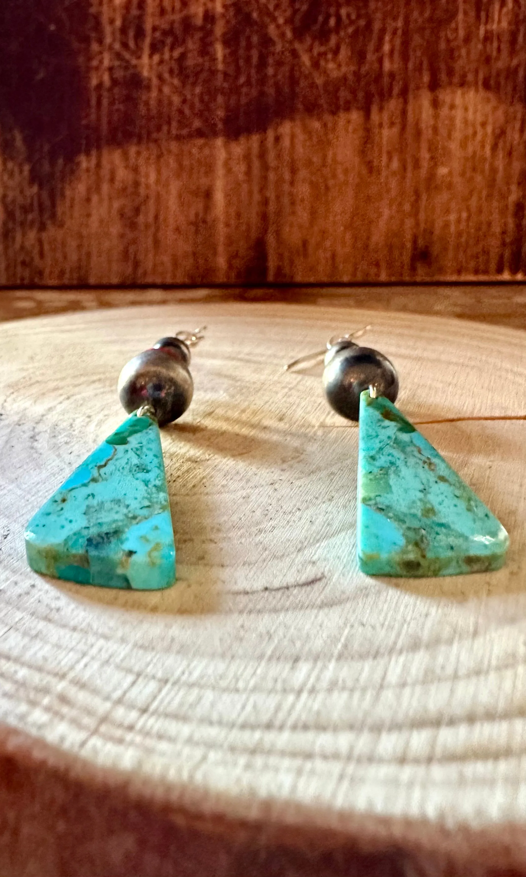 DINE’H NATIVE ARTS Turquoise Earrings • 6g
