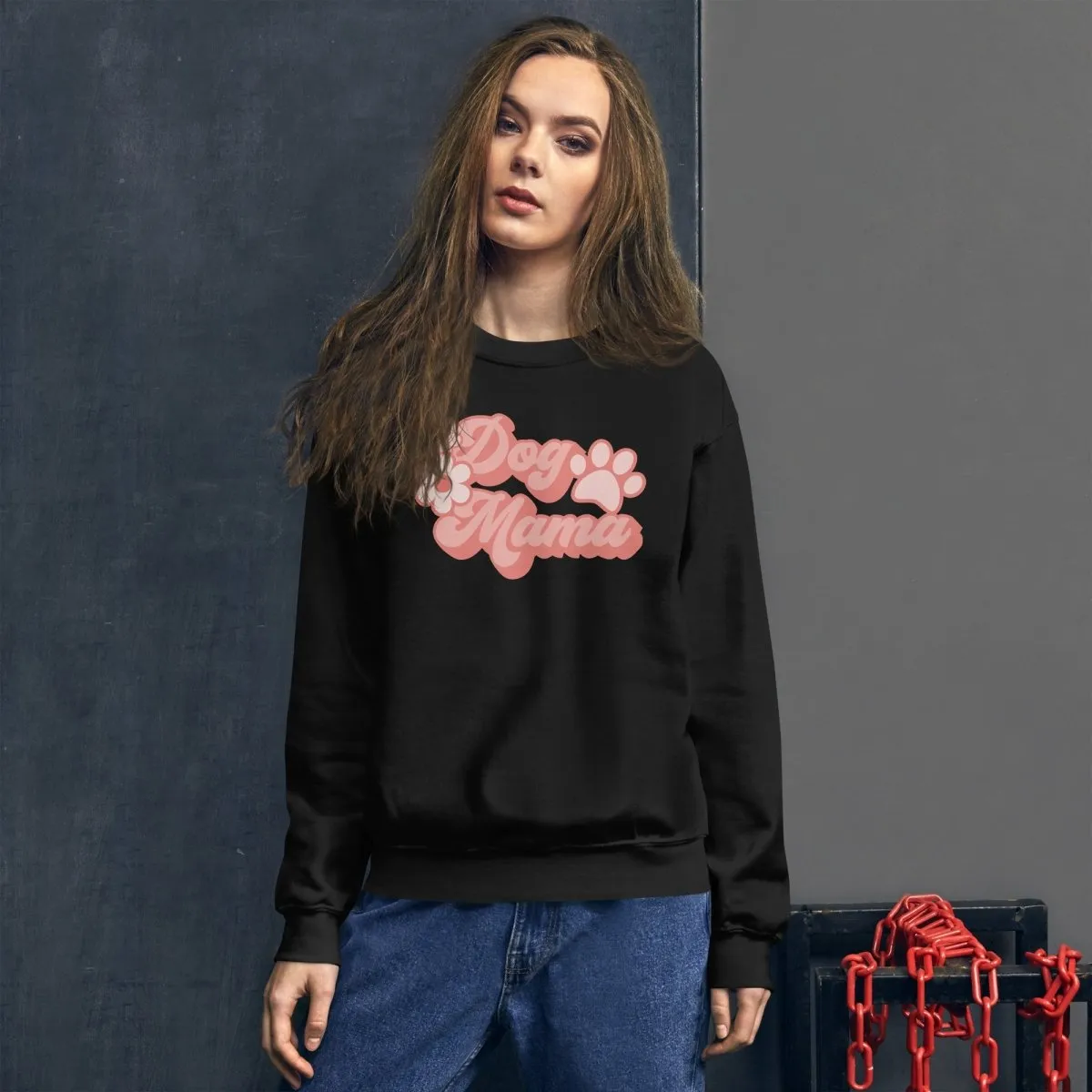 Dog Mama Retro Sweatshirt