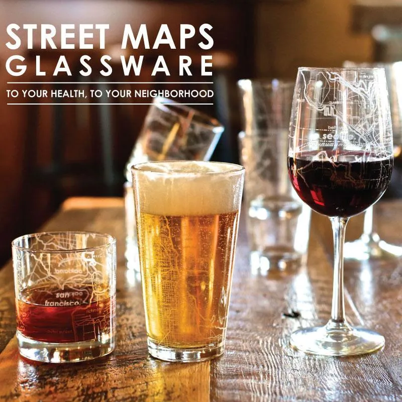 Dublin Street Map Pint Glass
