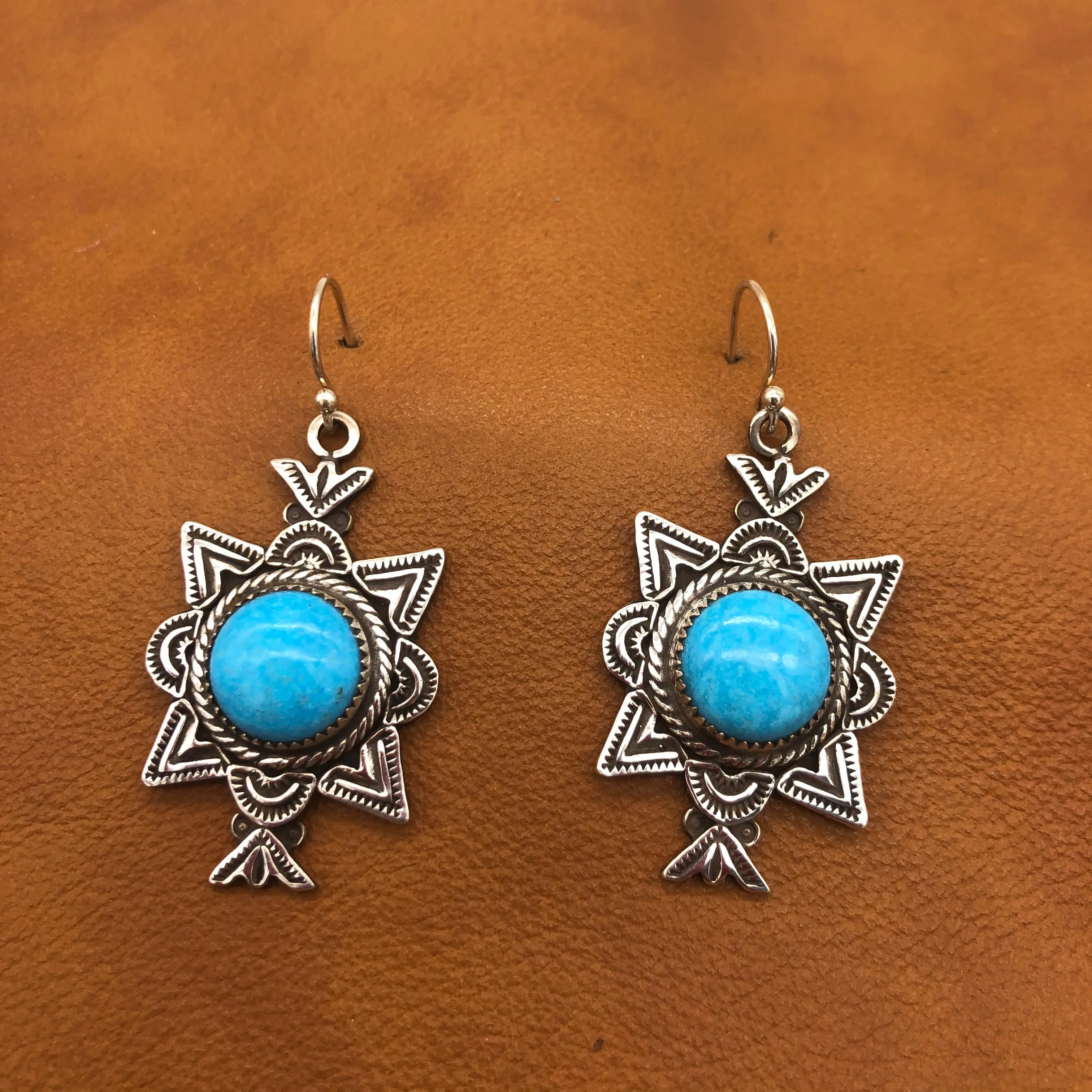 E243 Canoncito with Turquoise Earrings