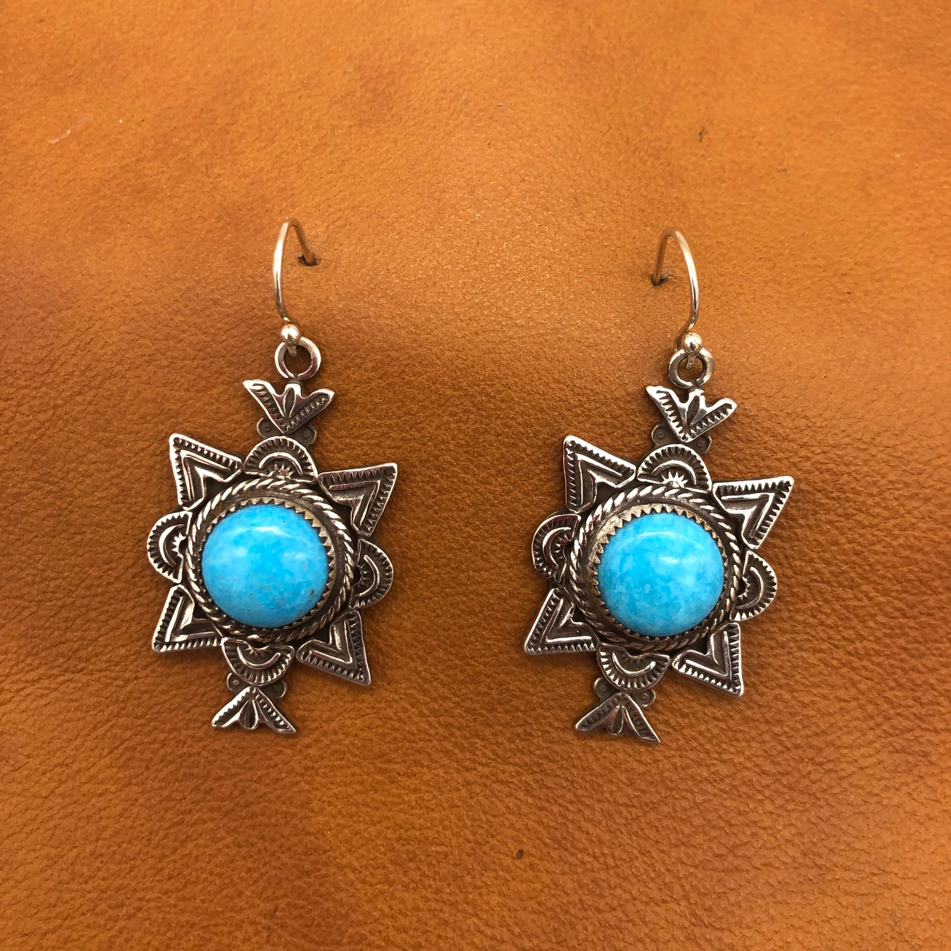 E243 Canoncito with Turquoise Earrings