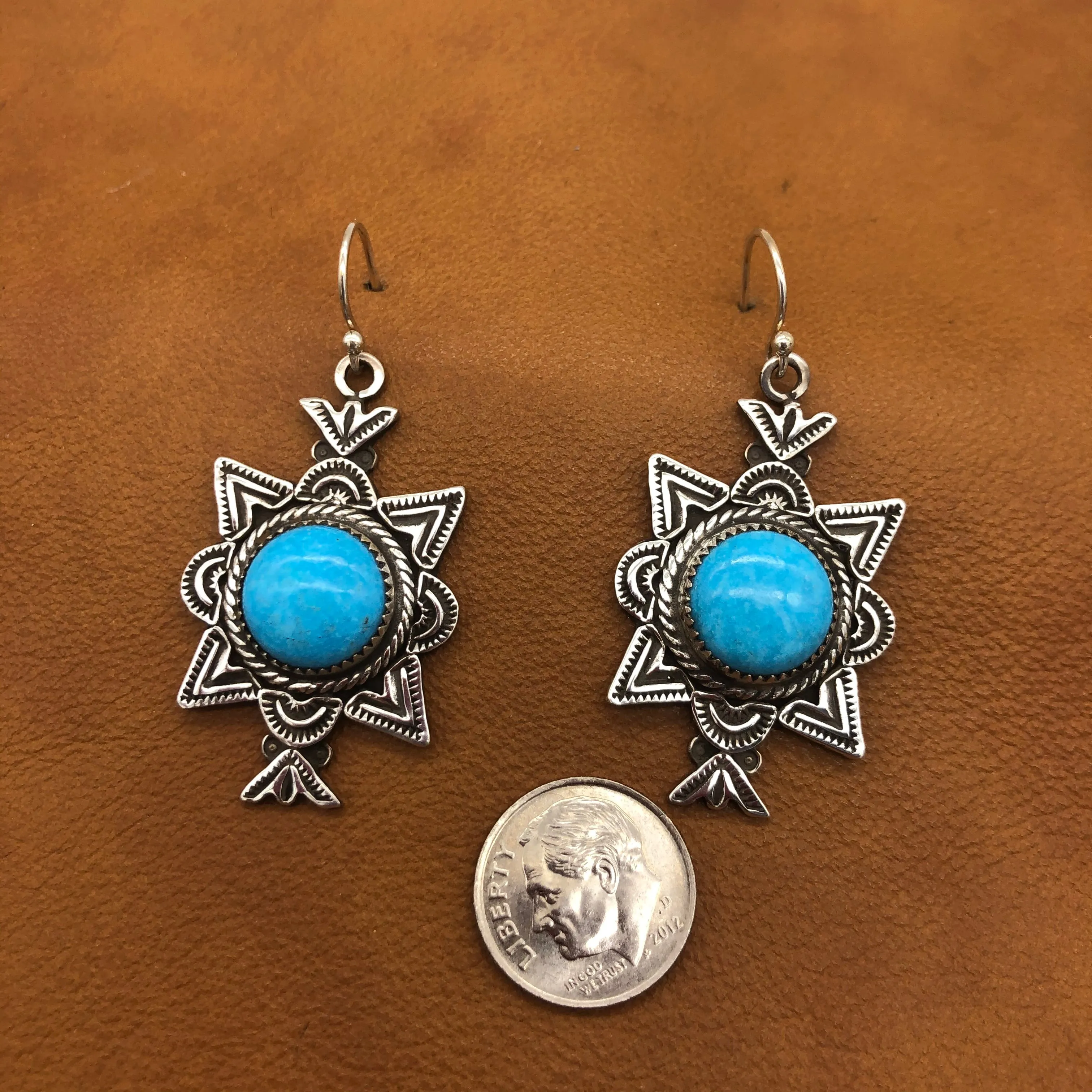 E243 Canoncito with Turquoise Earrings