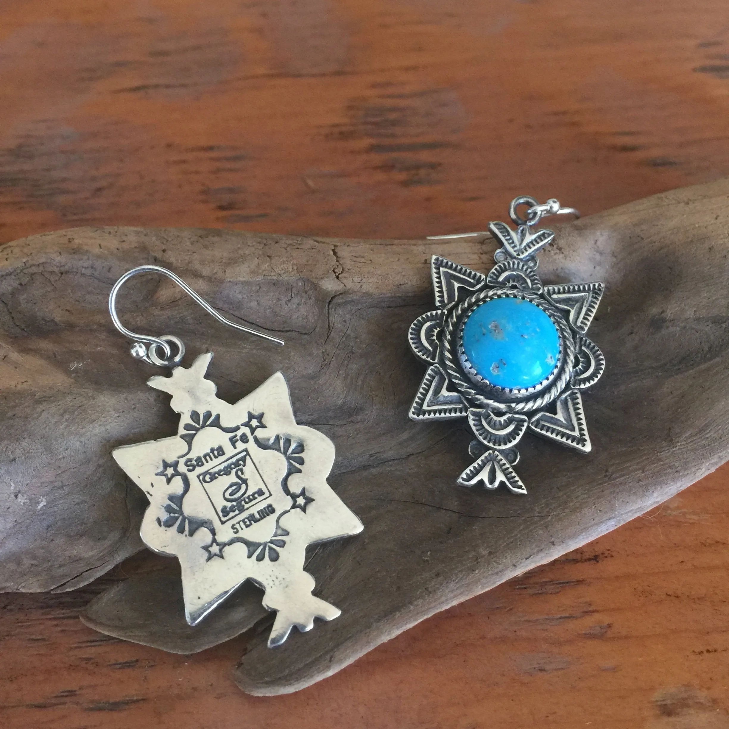 E243 Canoncito with Turquoise Earrings