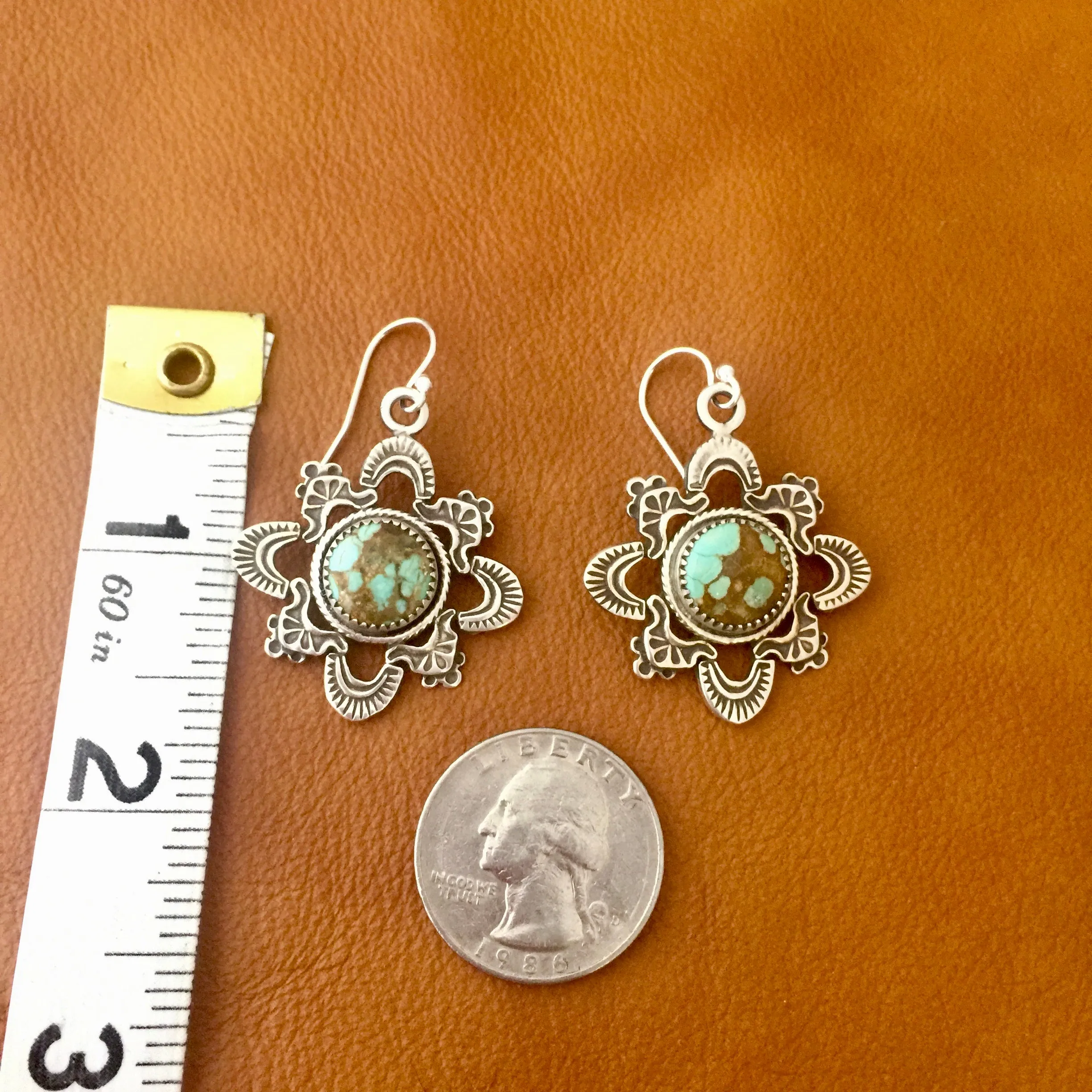 E368 Kiva Turquoise Earrings