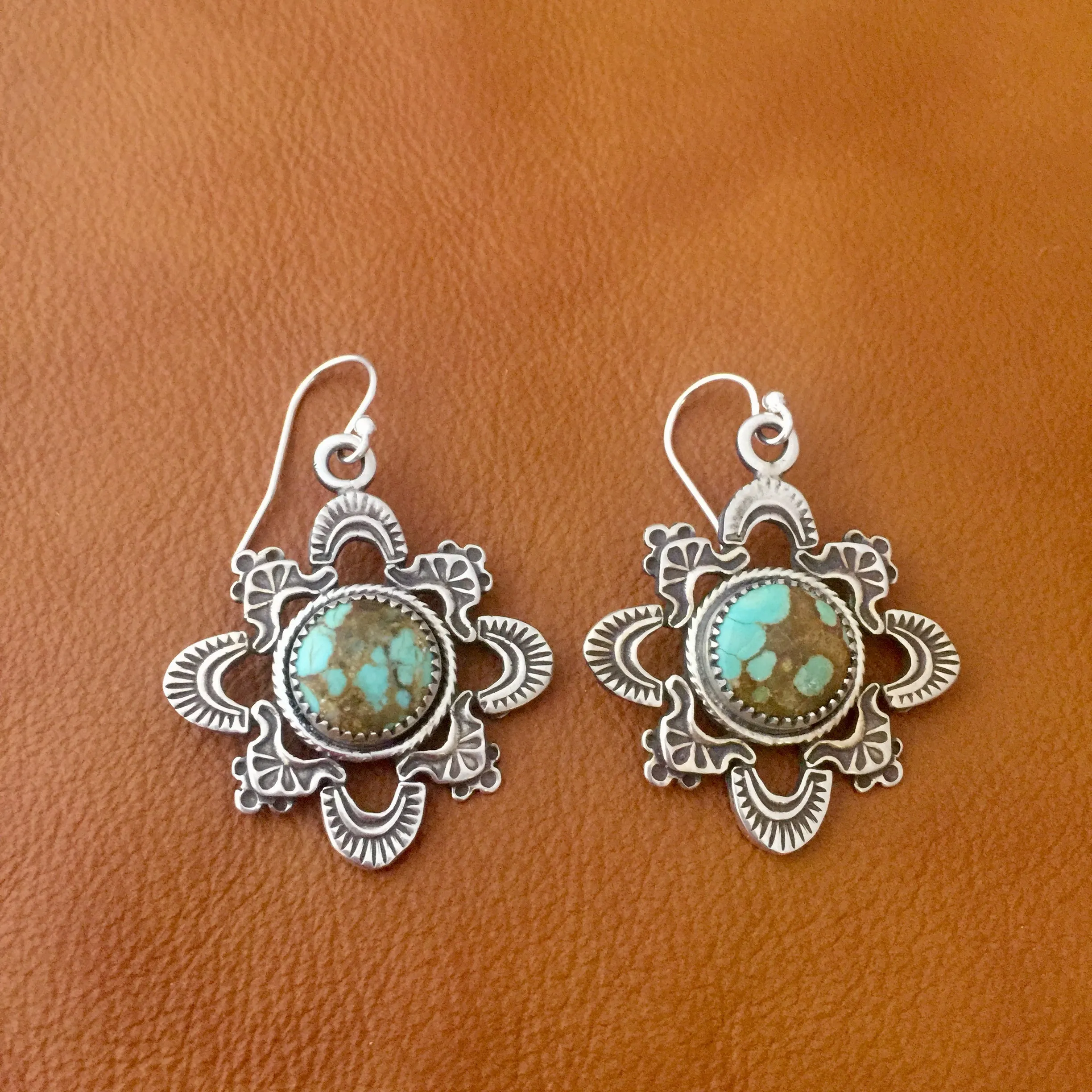 E368 Kiva Turquoise Earrings