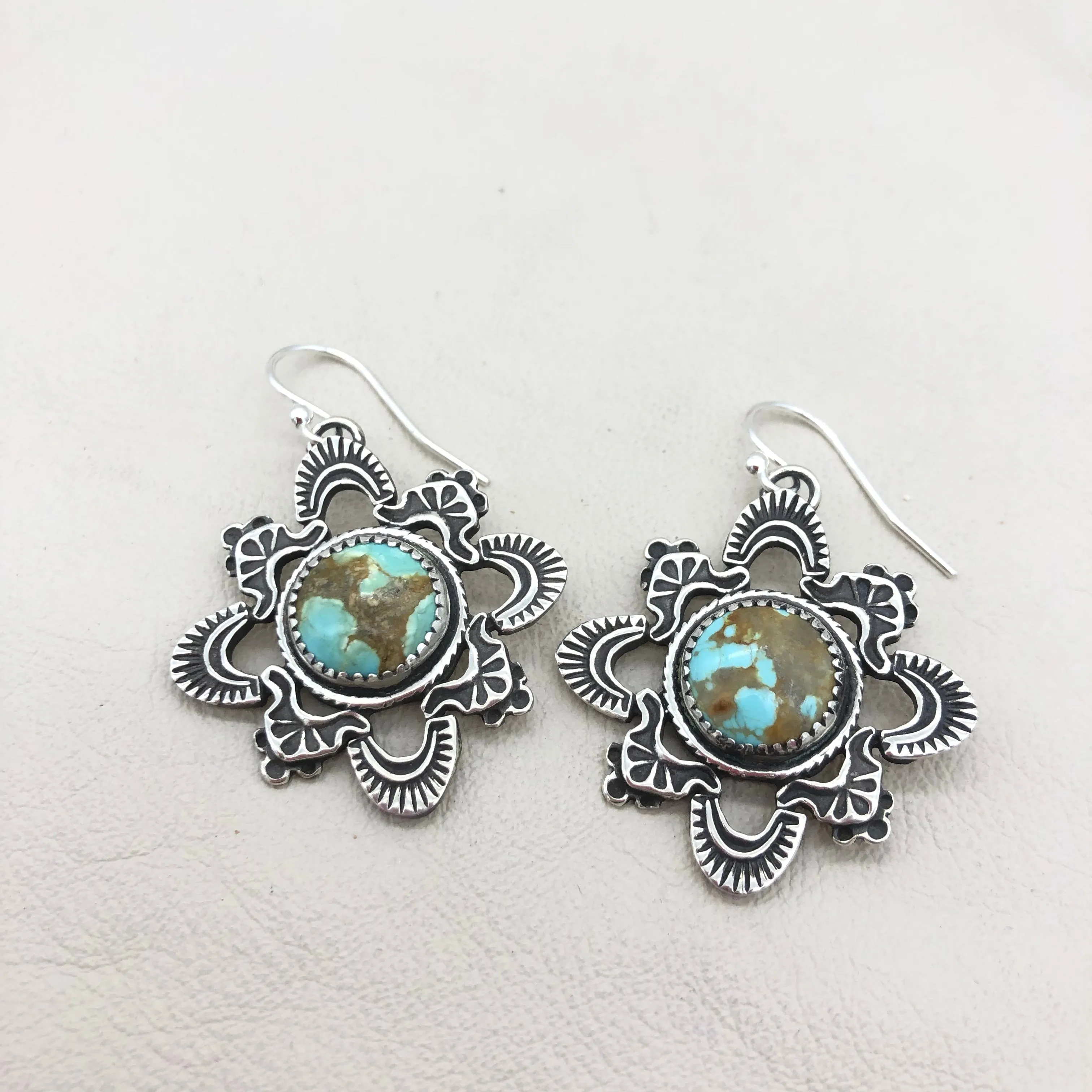 E368 Kiva Turquoise Earrings