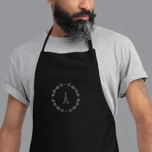 Eiffel Apron (Black & Silver)