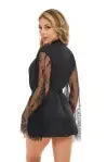 Elishia Satin Robe & Teddy Set