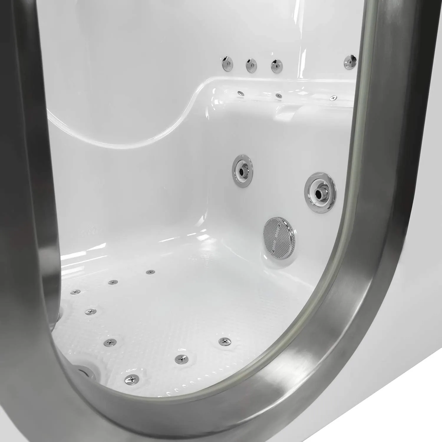 Ella's Bubbles 93117-HB Royal Air and Hydro Massage Acrylic Walk-In Bathtub, 32"x 52", White