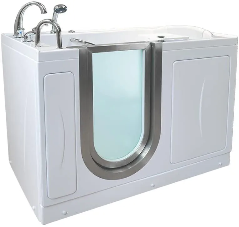 Ella's Bubbles 93117-HB Royal Air and Hydro Massage Acrylic Walk-In Bathtub, 32"x 52", White