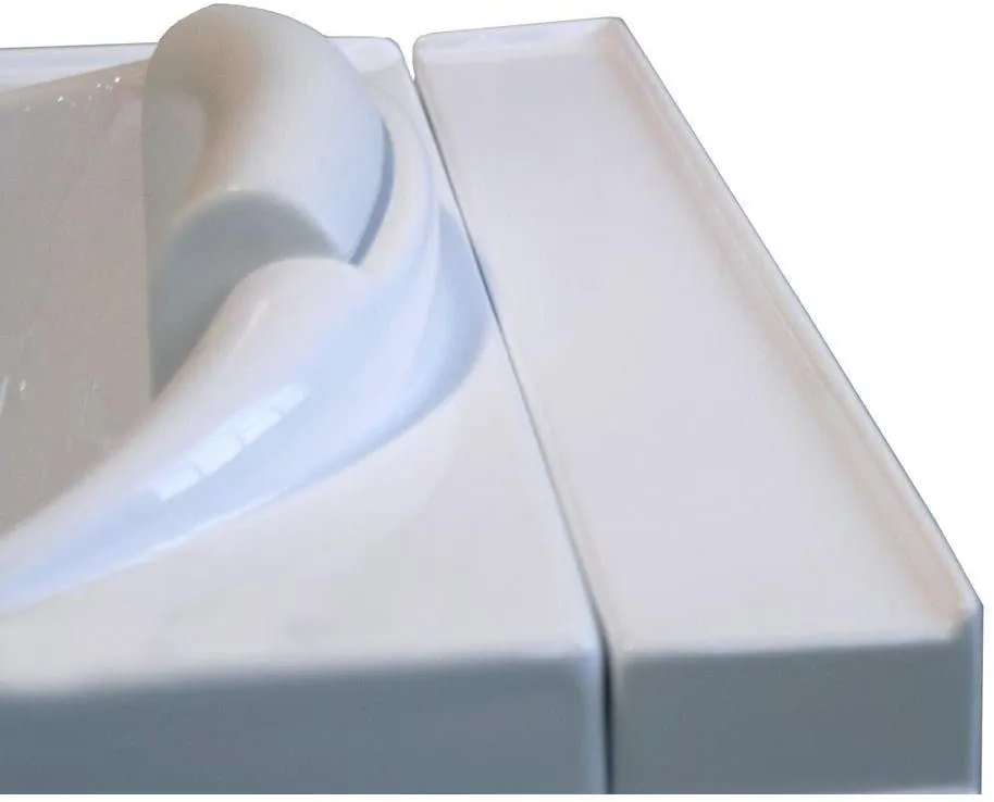 Ella's Bubbles HH3058 Ella Deluxe 30" x 52" Hydro Massage and Heated Seat Acrylic Walk-in Tub, Thermostatic Faucet, Dual 2" Drains, 30"x 55", White