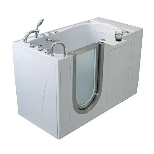 Ella's Bubbles HM3117 Royal Hydro and Microbubble Therapy Acrylic Walk-In Bathtub, 32"x 52", White