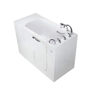 Ella's OLA3052A-R-Hhb Transfer Acrylic L Shape Wheelchair, 29x52x42", White