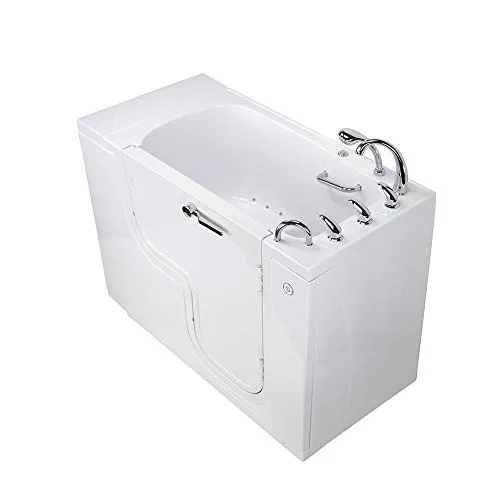 Ella's OLA3052A-R-Hhb Transfer Acrylic L Shape Wheelchair, 29x52x42", White