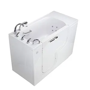 Ella's OLA3052AM-L-Hhb Transfer Acrylic L Shape Wheelchair, 29x52x42", White