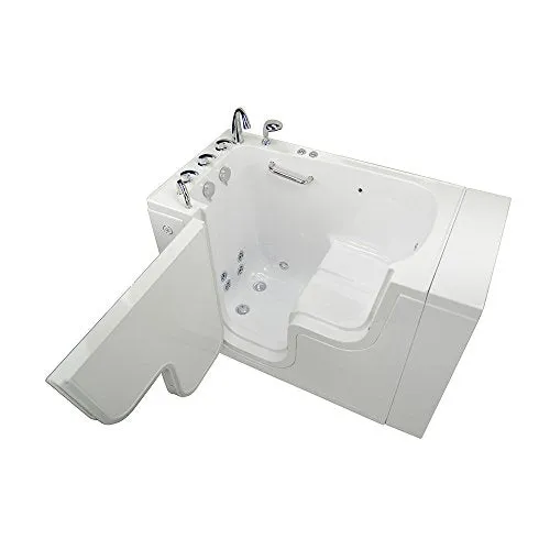 Ella's OLA3052HM-L-Hhb Transfer Acrylic L Shape Wheelchair, 29x52x42", White