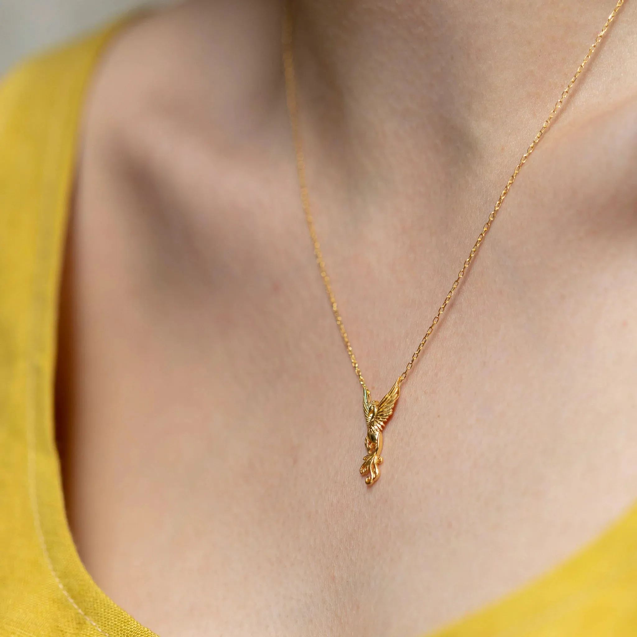 Emerald Phoenix Necklace