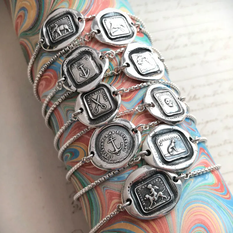 Faithfulness Guides Me - Adjustable Wax Seal Bracelet
