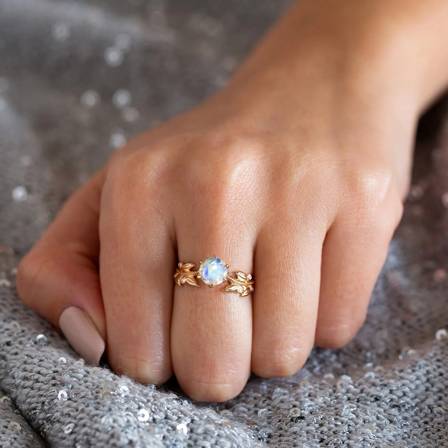 Florence | Moonstone and Diamond