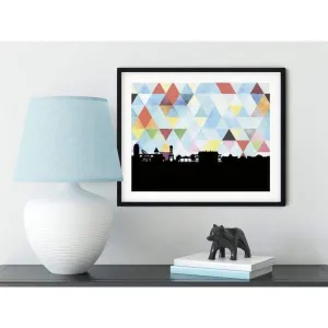 Foley, Alabama geometric skyline