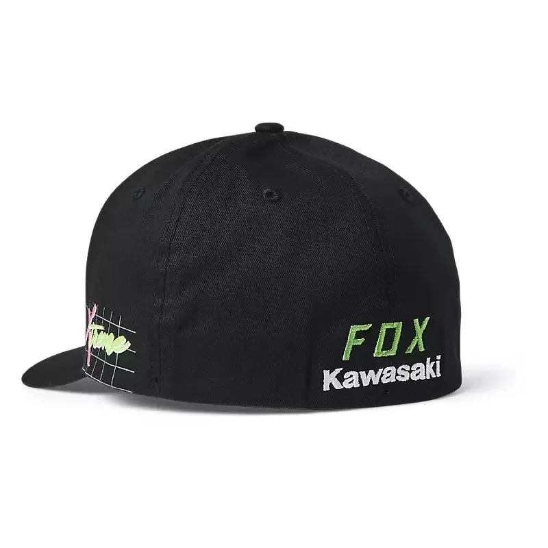 FOX Gorro Jockey Lifestyle Kawasaki Jet Ski Flexfit Negro