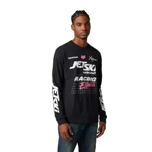 FOX Polera Lifestyle Manga Larga Kawasaki Wet 'N' Wild Negro