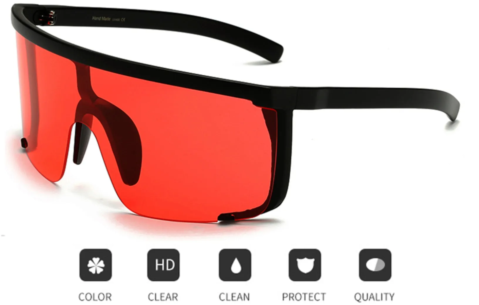 Gafas de Sol tipo Mykita Rocket Revo Visor Lentes Retro Rave Steam Punk Shield