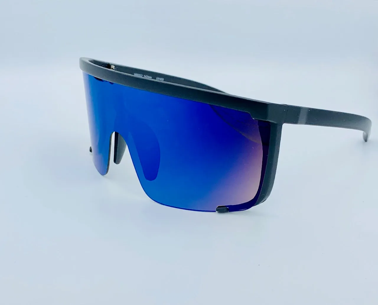 Gafas de Sol tipo Mykita Rocket Revo Visor Lentes Retro Rave Steam Punk Shield