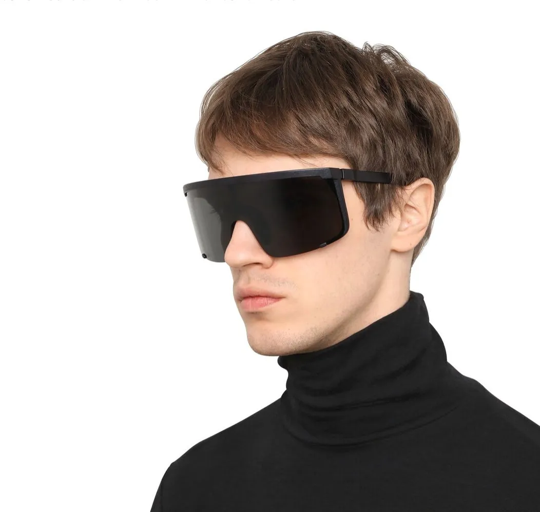 Gafas de Sol tipo Mykita Rocket Revo Visor Lentes Retro Rave Steam Punk Shield