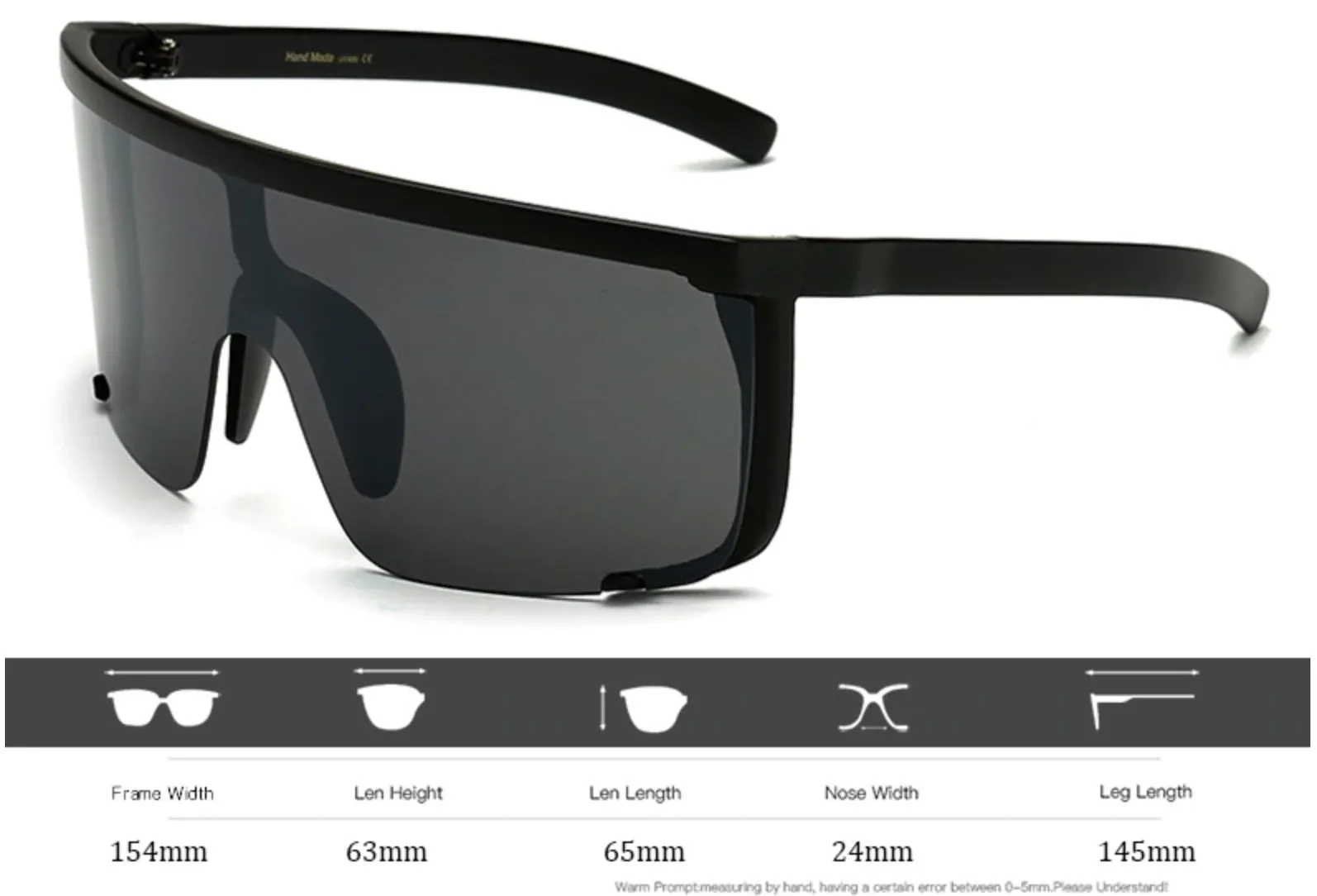 Gafas de Sol tipo Mykita Rocket Revo Visor Lentes Retro Rave Steam Punk Shield