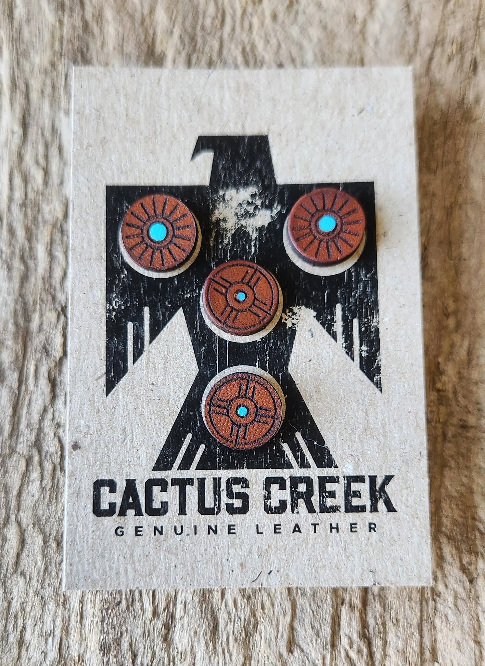 Genuine Leather Stud Earrings