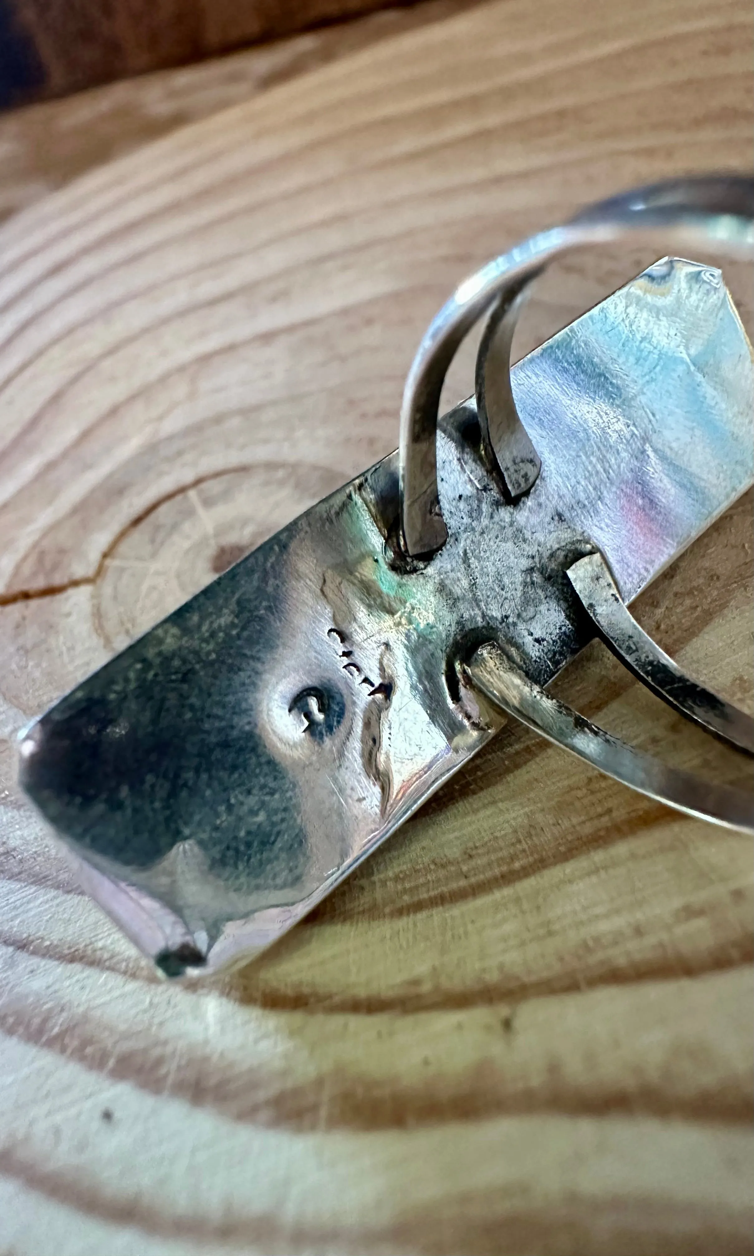GILBERT SMITH Pueblo Night Sky Ring Micro Inlay • Size 8