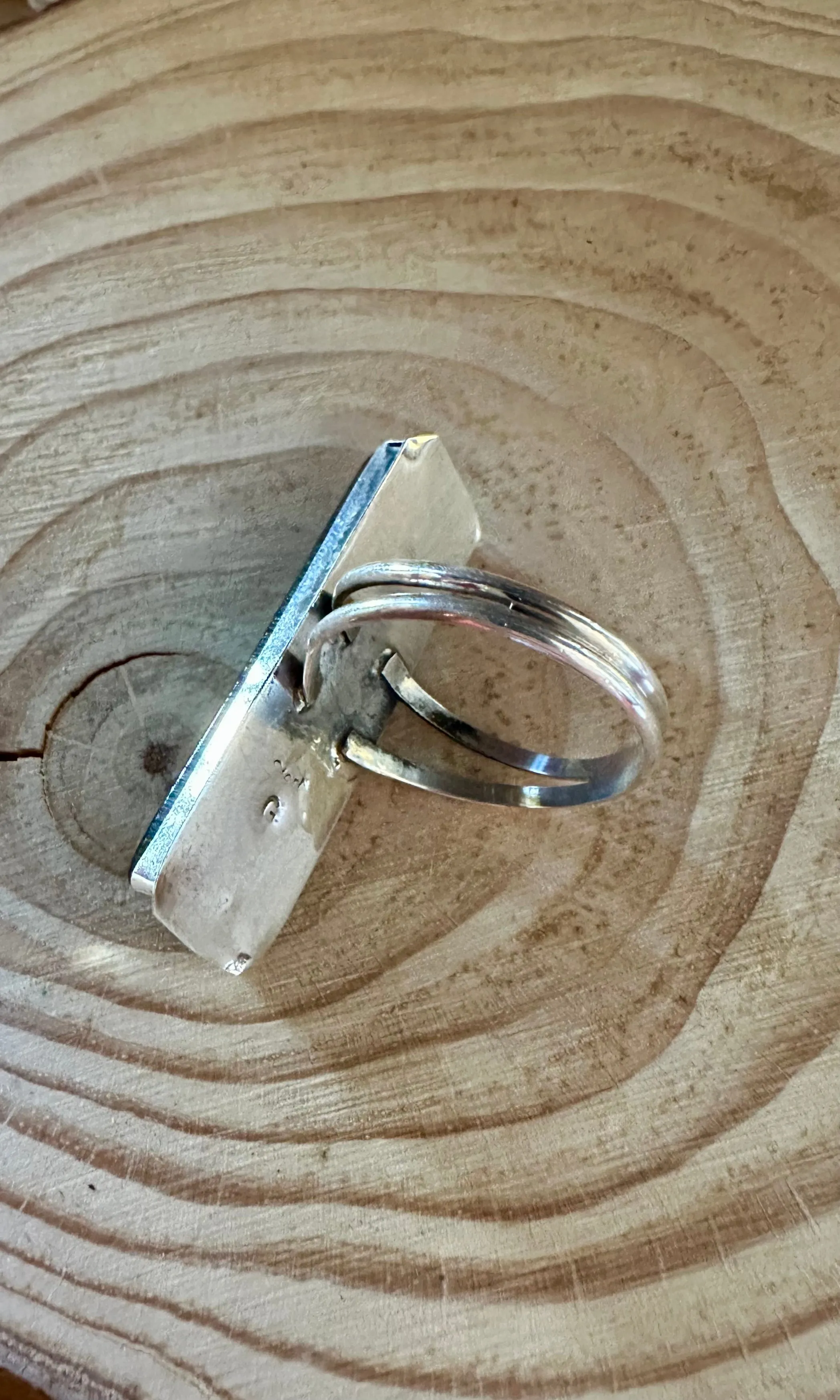 GILBERT SMITH Pueblo Night Sky Ring Micro Inlay • Size 8