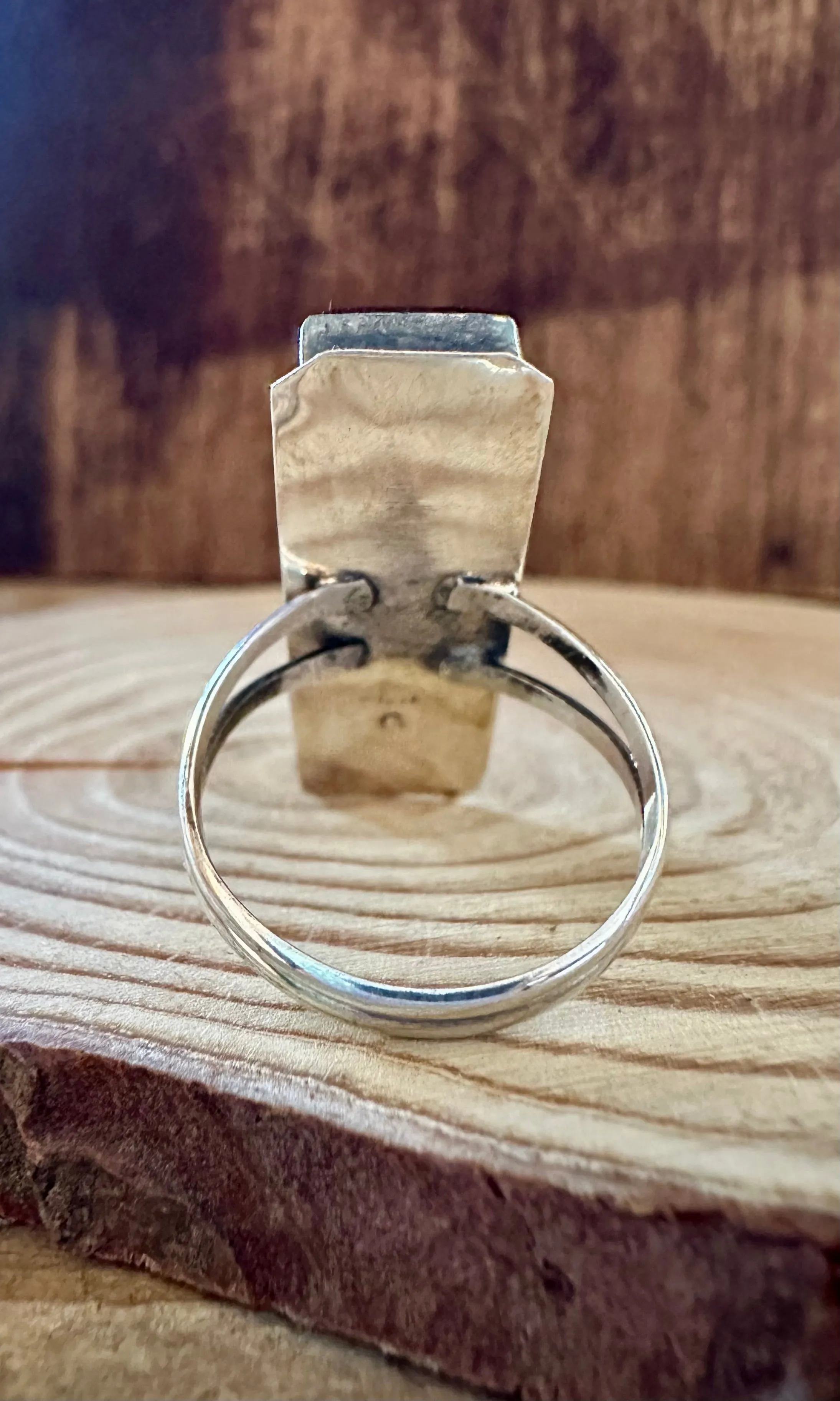 GILBERT SMITH Pueblo Night Sky Ring Micro Inlay • Size 8
