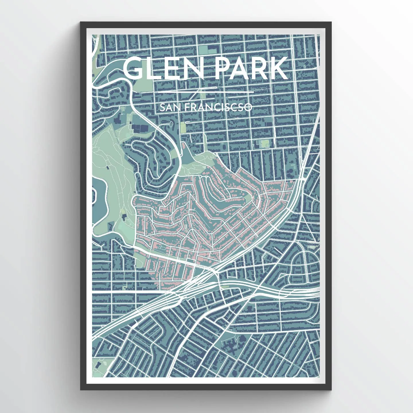 GLEN PARK, SF CITY MAP