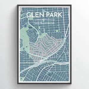 GLEN PARK, SF CITY MAP